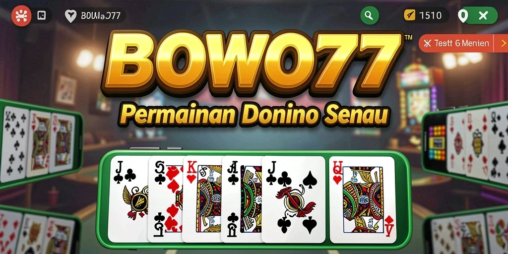 Screenshot menampilkan pertandingan seru dalam permainan Domino BOWO77.