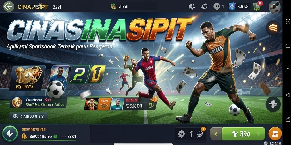 Tampilan antarmuka gameplay Sportsbook CINASIPIT yang modern dan intuitif.