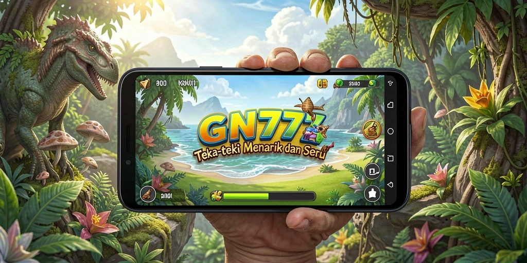 Tampilan gameplay GN777 dengan teka-teki menantang yang mengasah otak.