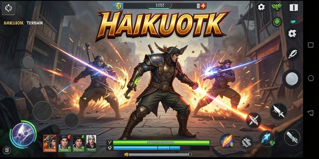 Tampilan menegangkan dari pertempuran HAIKUOTK yang mendebarkan.