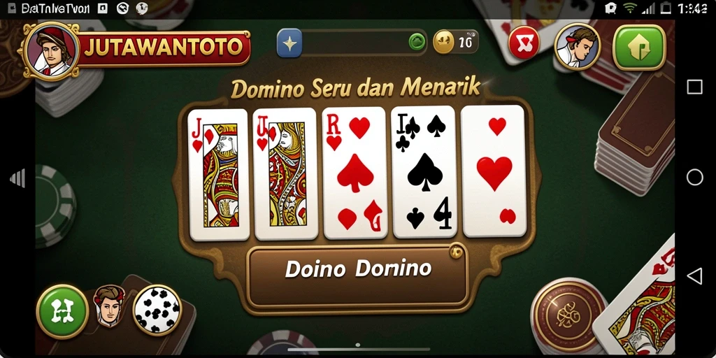 Tampilan game Domino yang seru dan interaktif.