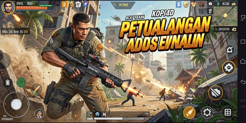 Tampilan menegangkan dari gameplay KOPI4D yang penuh aksi.