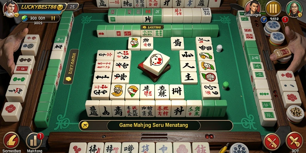Gameplay Mahjong yang menegangkan dan menyenangkan di LUCKYBEST88.