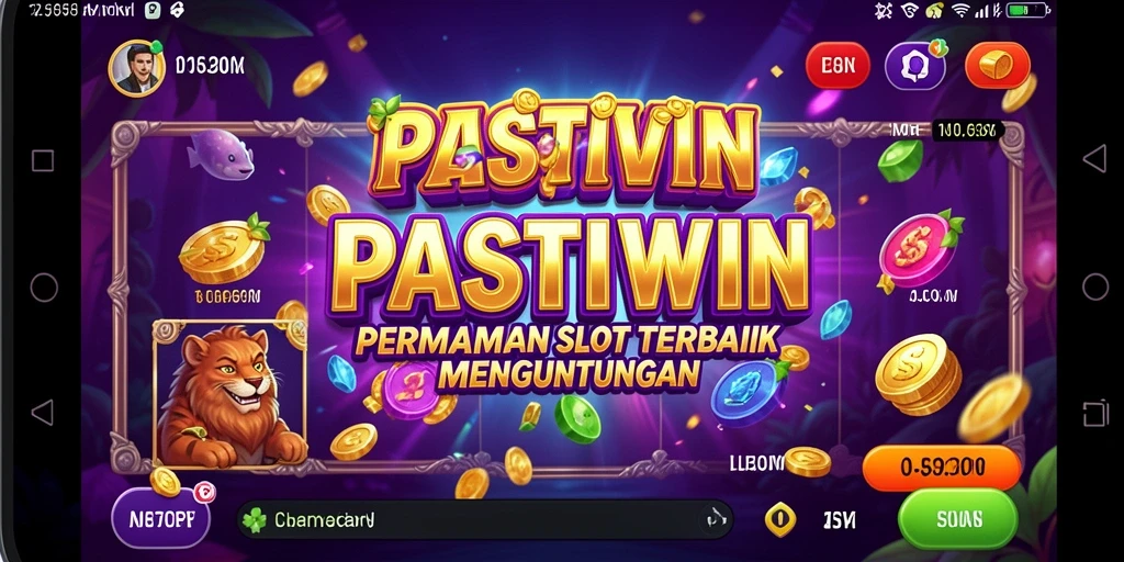 Screenshot gameplay utama PASTIWIN yang menunjukkan keseruan permainan Slot.