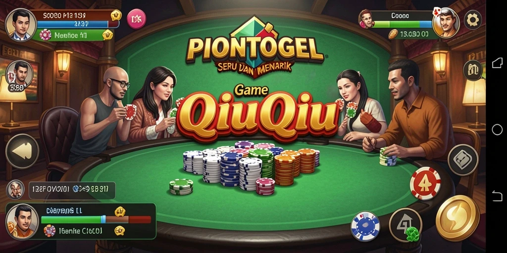 Tampilan gameplay menarik di PIONTOGEL QiuQiu.