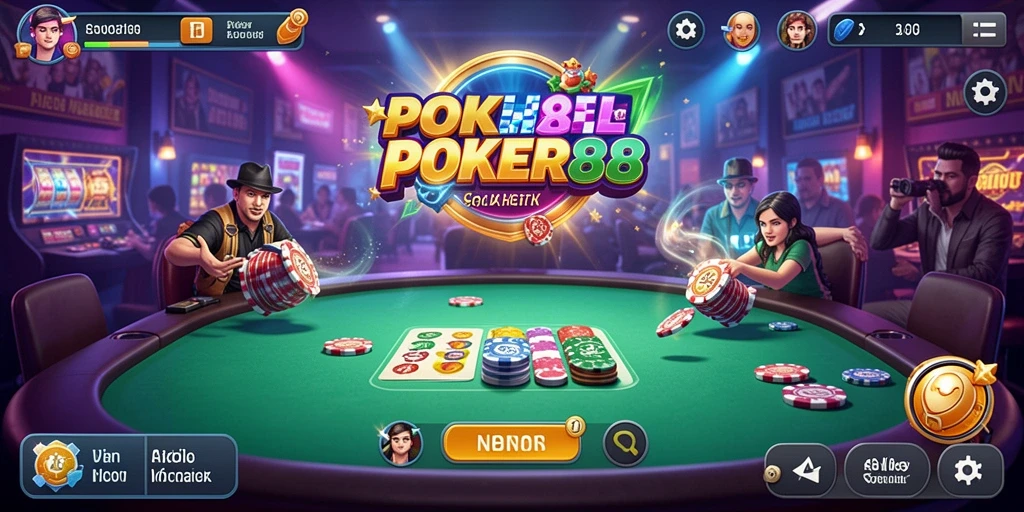 Screenshot POKER88 menunjukkan aksi permainan Arcade yang mendebarkan.