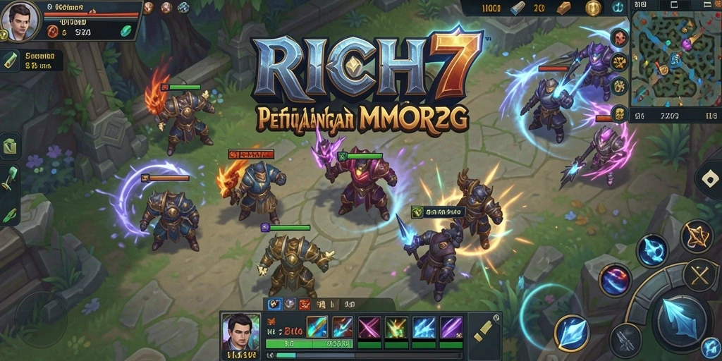 Screenshot menarik menunjukkan pertarungan epik dalam RICH7.