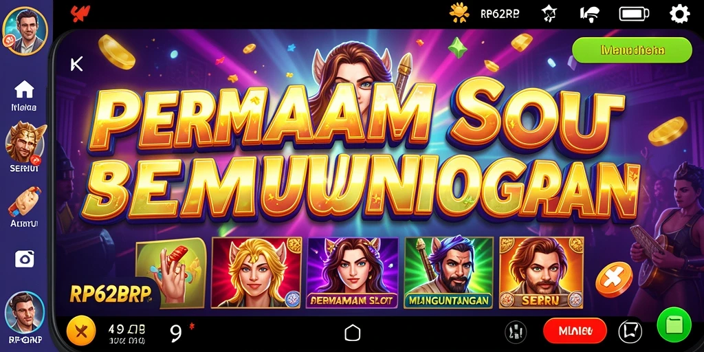 Tampilan gameplay menarik dari RP62RP yang penuh warna.