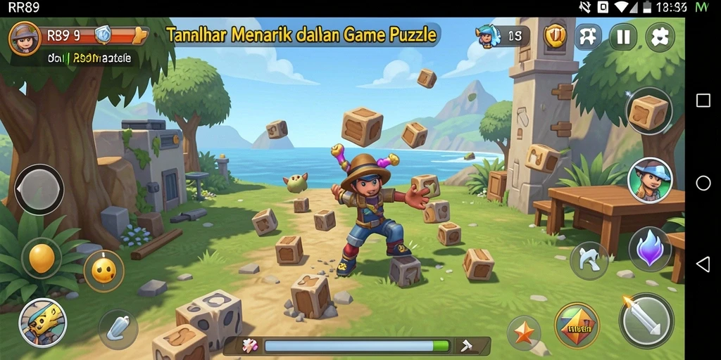 Tampilan gameplay RR89 yang seru dan menantang dalam satu layar.