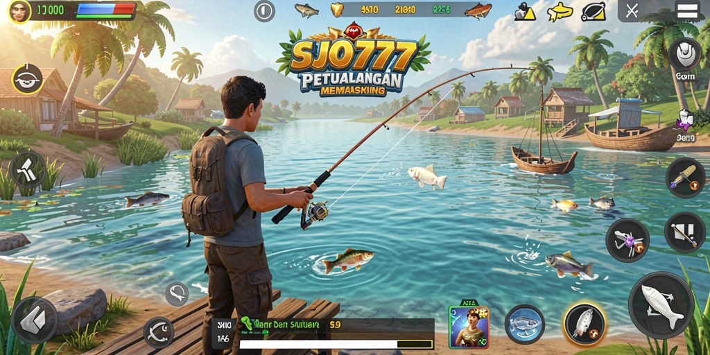 SJO777 screenshot menunjukkan gameplay memancing yang seru dan menarik.