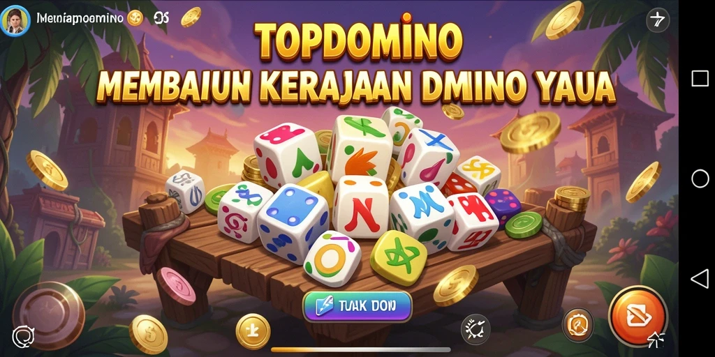 Screenshot game TOPDOMINO menampilkan keseruan bermain Tycoon.