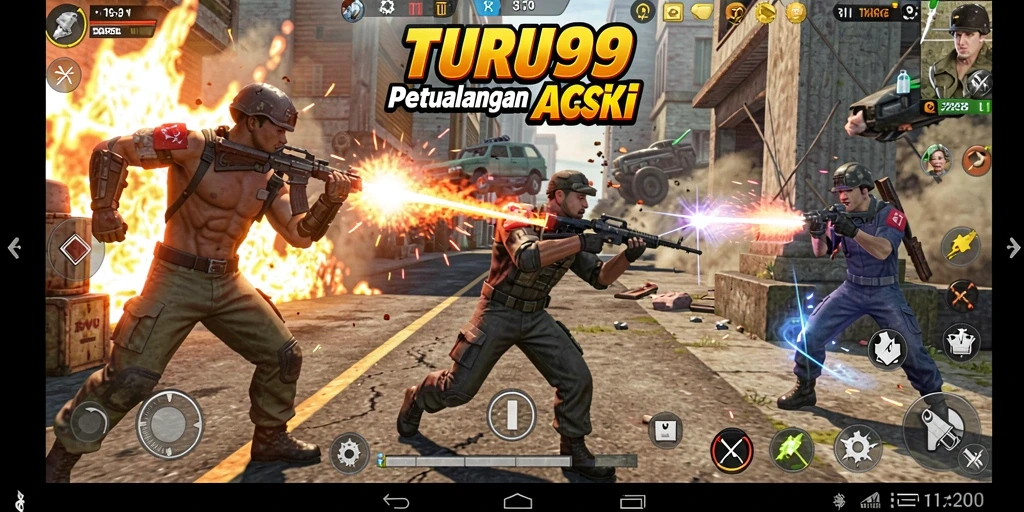 Screenshot TURU99 menampilkan aksi penuh adrenalin dan grafis memukau.